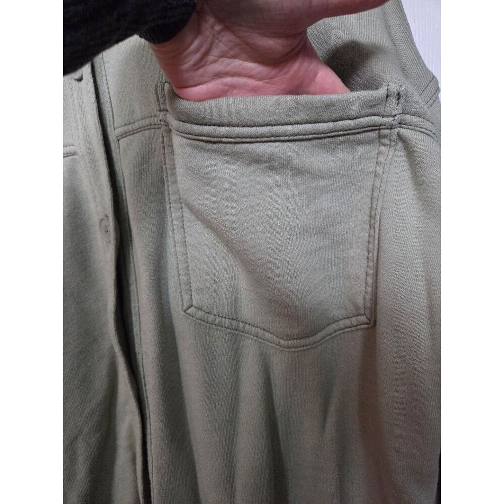 Ae Green Oversized Button Down Shacket Loungewear… - image 5